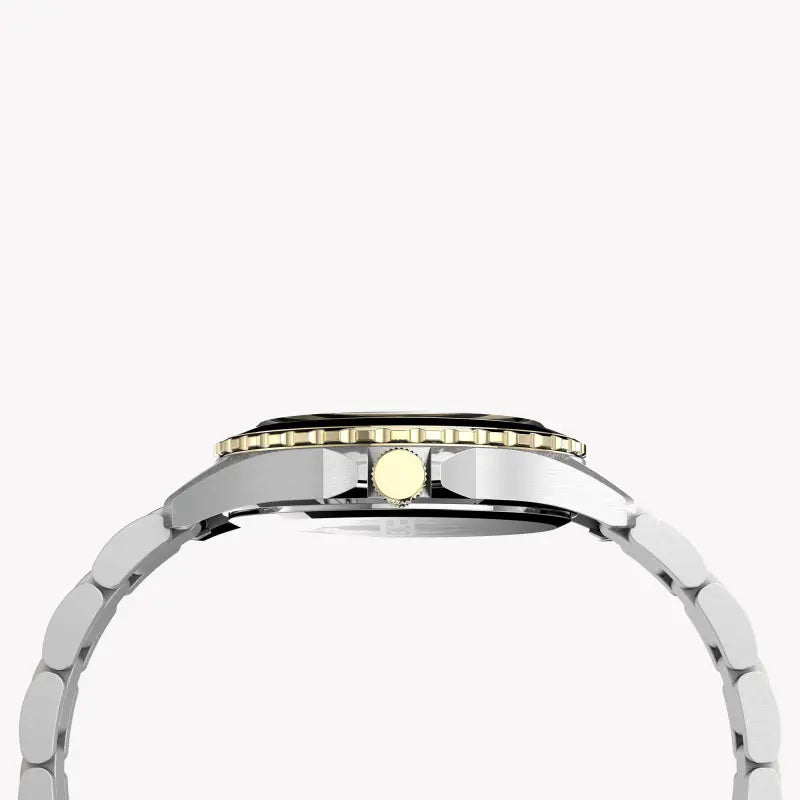 Timex Men's Stainless Steel Watch, Black Dial | Tw2u55500-1