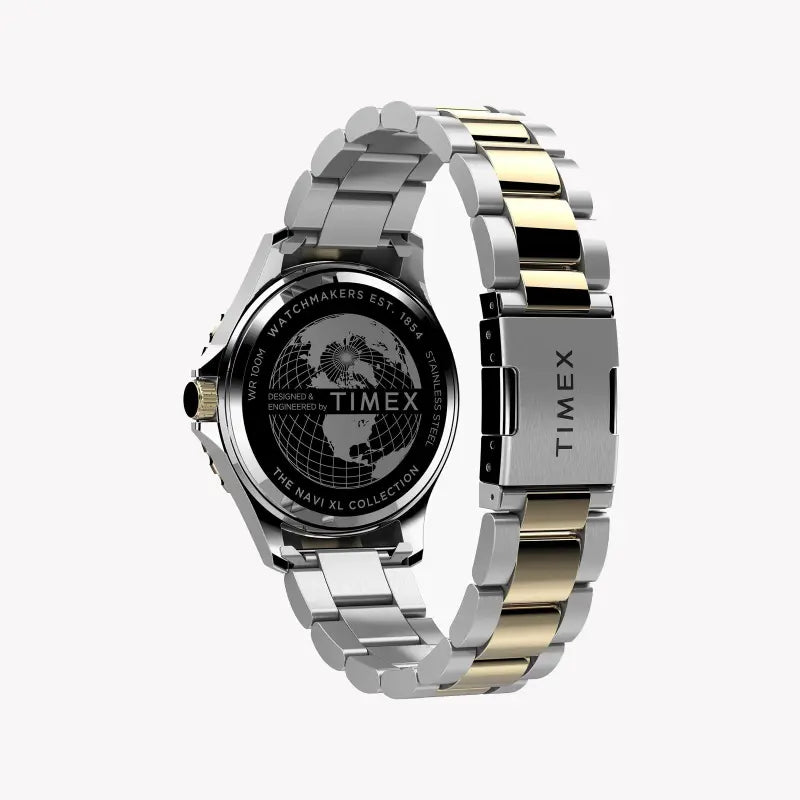 Timex Men's Stainless Steel Watch, Black Dial | Tw2u55500-3