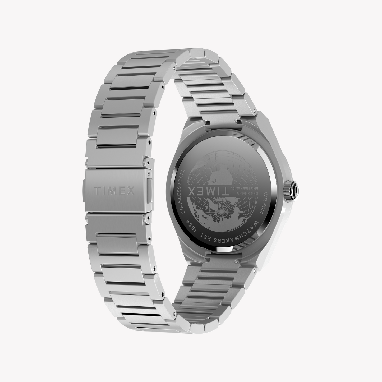 Timex Men's Stainless Steel Watch, Silver | Tw2y12100-2