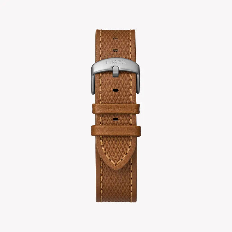 Timex Men's Tan Leather Watch, Blue Dial | Tw4b15000-2