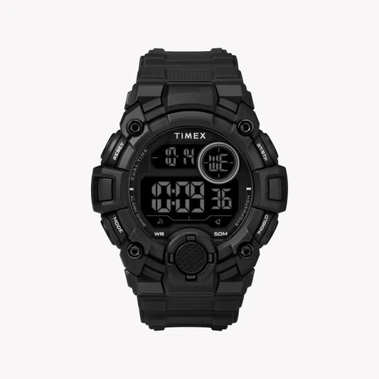 Timex Men's Black Resin Watch, Digital Dial | Tw5m27400-0