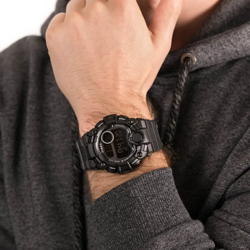 Timex Men's Black Resin Watch, Digital Dial | Tw5m27400-3