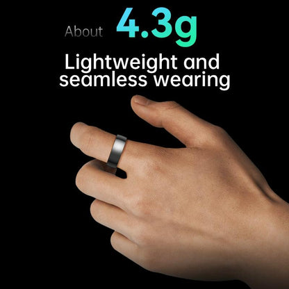 NNEDSZ Smart Ring With Heart Rate Blood Oxygen Sleep & Sports Modes - Size 9-4