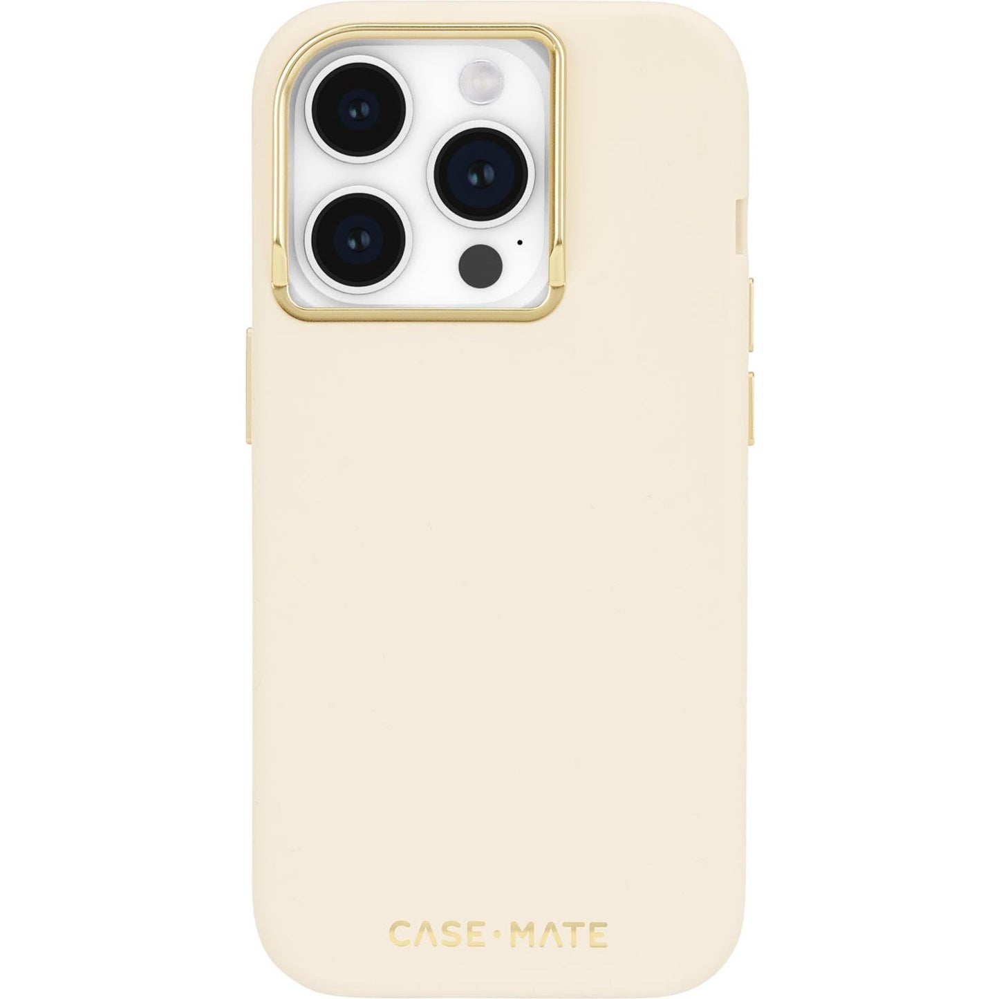 NNEDSZ Case-Mate Silicone MagSafe Case For iPhone 15 Pro - Beige-0