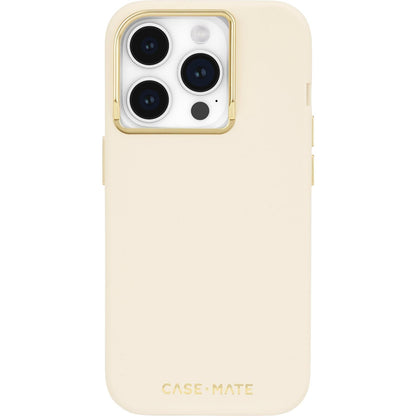NNEDSZ Case-Mate Silicone MagSafe Case For iPhone 15 Pro - Beige-0
