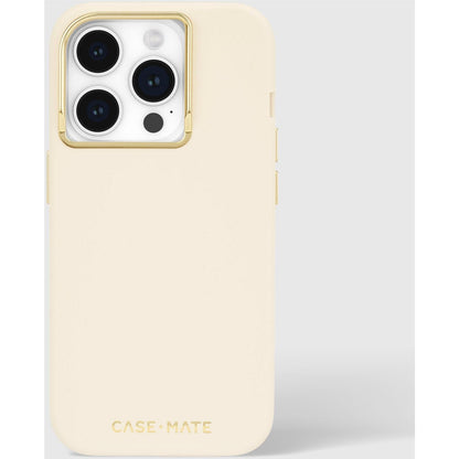 NNEDSZ Case-Mate Silicone MagSafe Case For iPhone 15 Pro - Beige-4