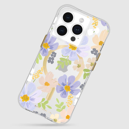 NNEDSZ Case-Mate Rifle Paper MagSafe Case For iPhone 15 Pro - Pastel Marguerite-2