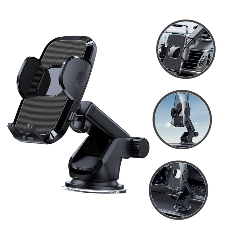 NNEDSZ 360° Adjustable Car Phone Holder - Dashboard and Air Vent Mount（S161+CF26）-2