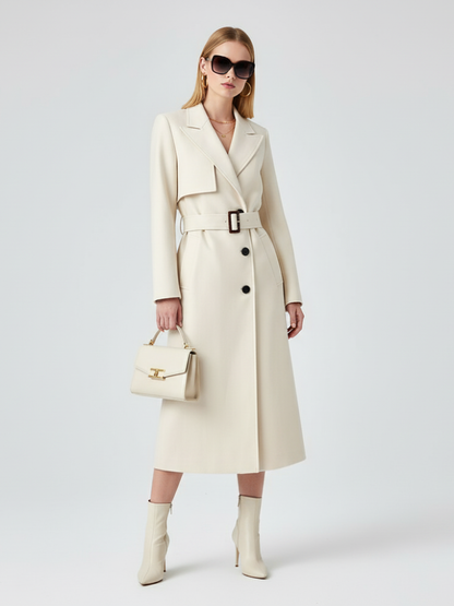 Women's Long Trench Coat FINANCIAL DISTRICT ECO COUTURE BYMANYC ® New York-0