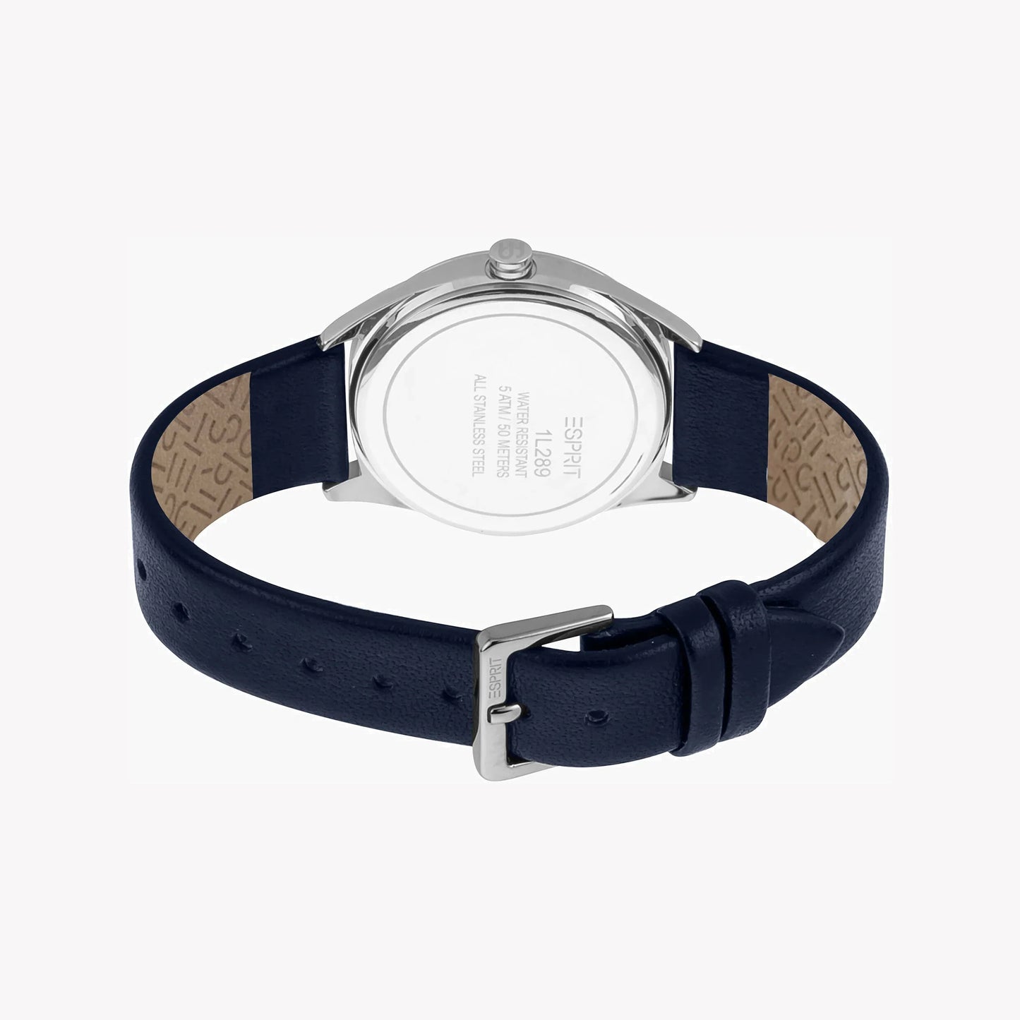 Esprit Women's Blue Leather Watch, Blue Dial | Es1l196m0035-3