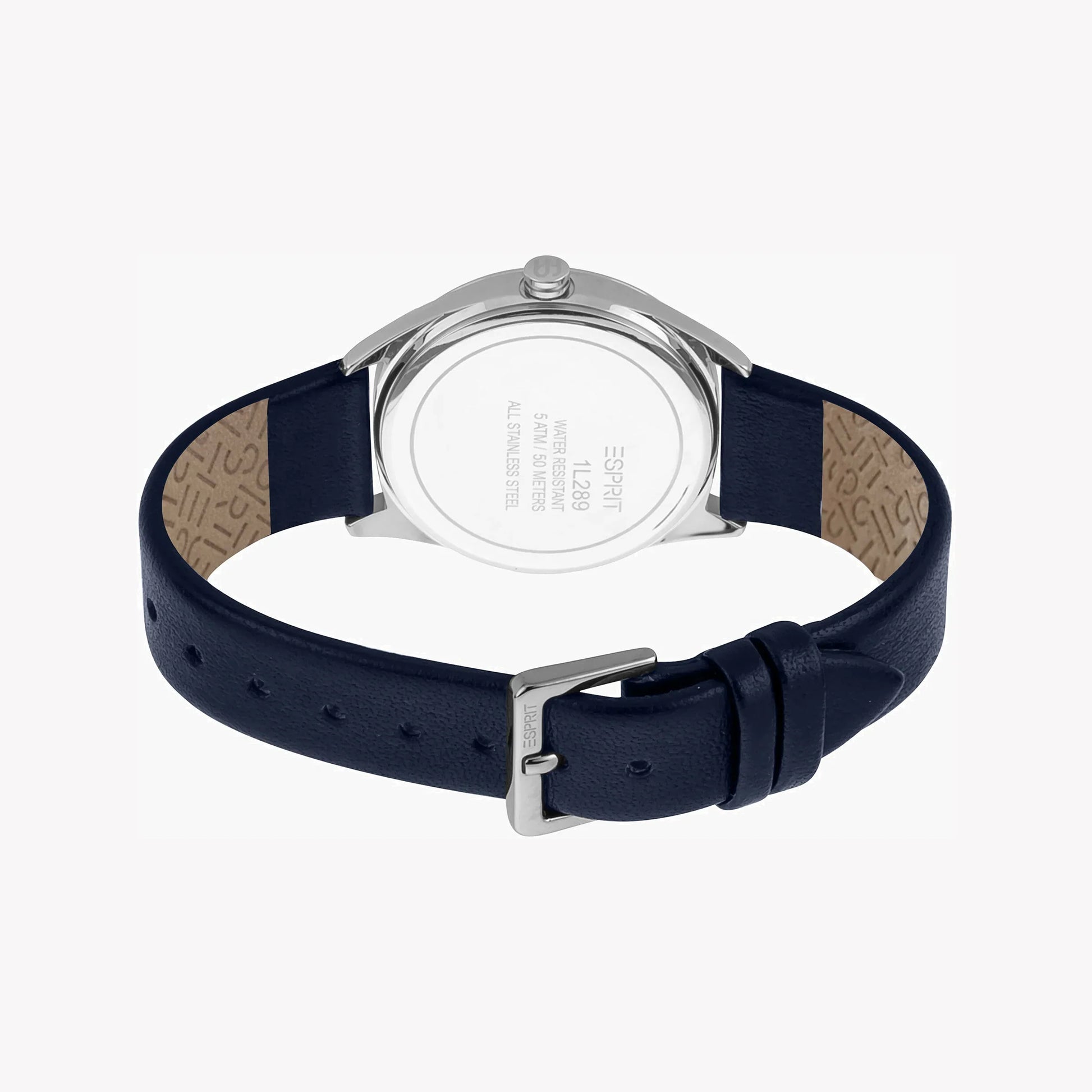 Esprit Women's Blue Leather Watch, Blue Dial | Es1l196m0035-3