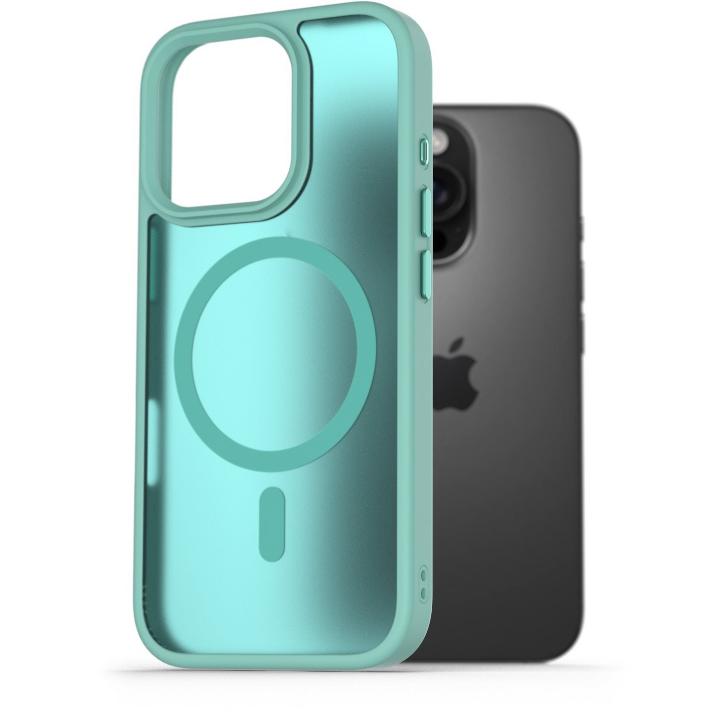 AlzaGuard Matte Case iPhone 16 Pro Magsafe kékeszöld tok (AGD-PCMM74T)-0