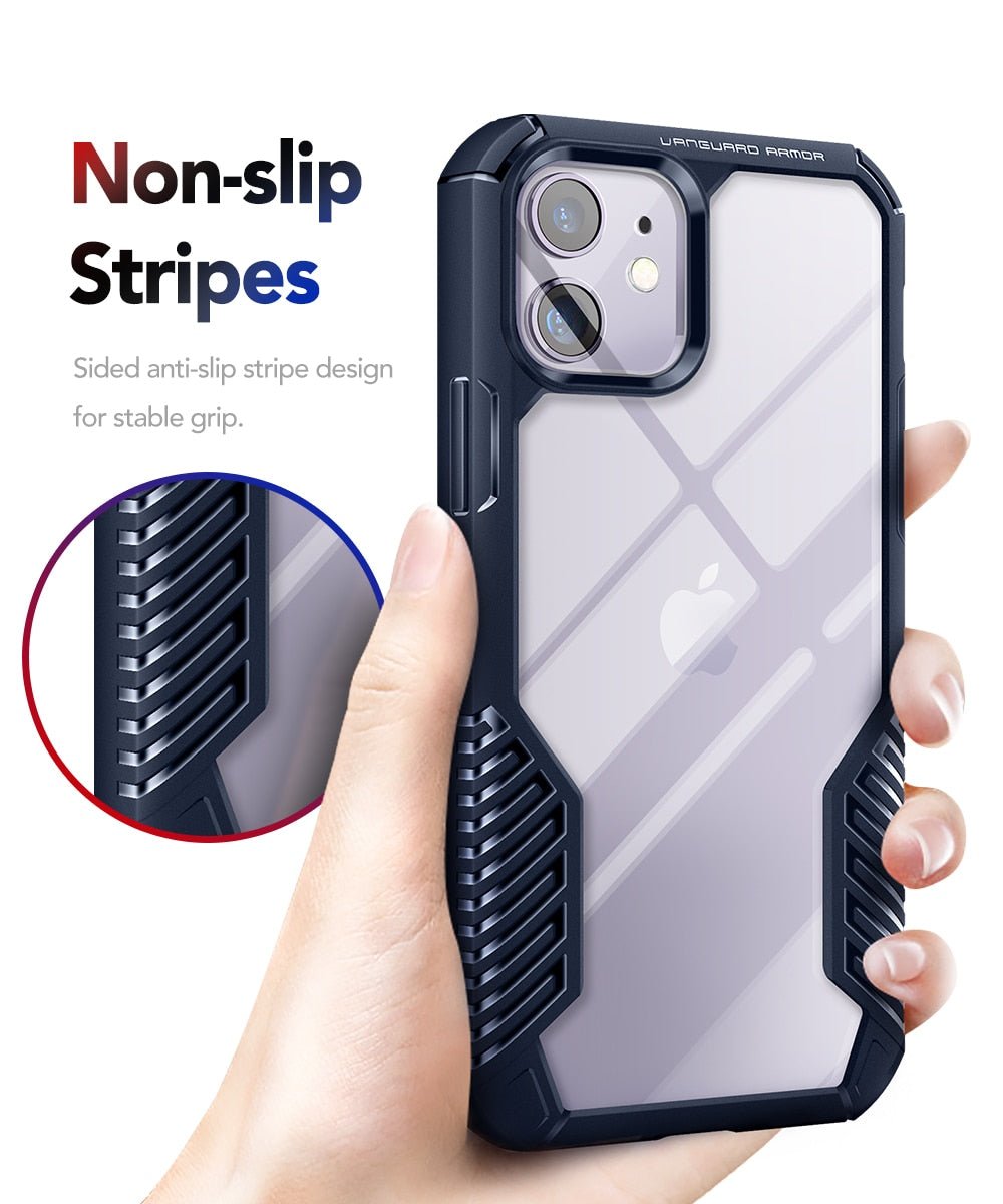 Case for iPhone 12 Pro/12 Case Vanguard Armor Designed Shockproof Drop Protection Cover Case for iPhone 12/12 Pro 6.1Inch-2
