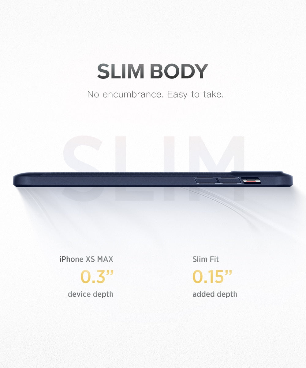 Case For iPhone Xs Max Case Anti-Slip Slim Shockproof Drop Protection Hybrid Matte Soft Phone Cover for iPhone Xs Max-1