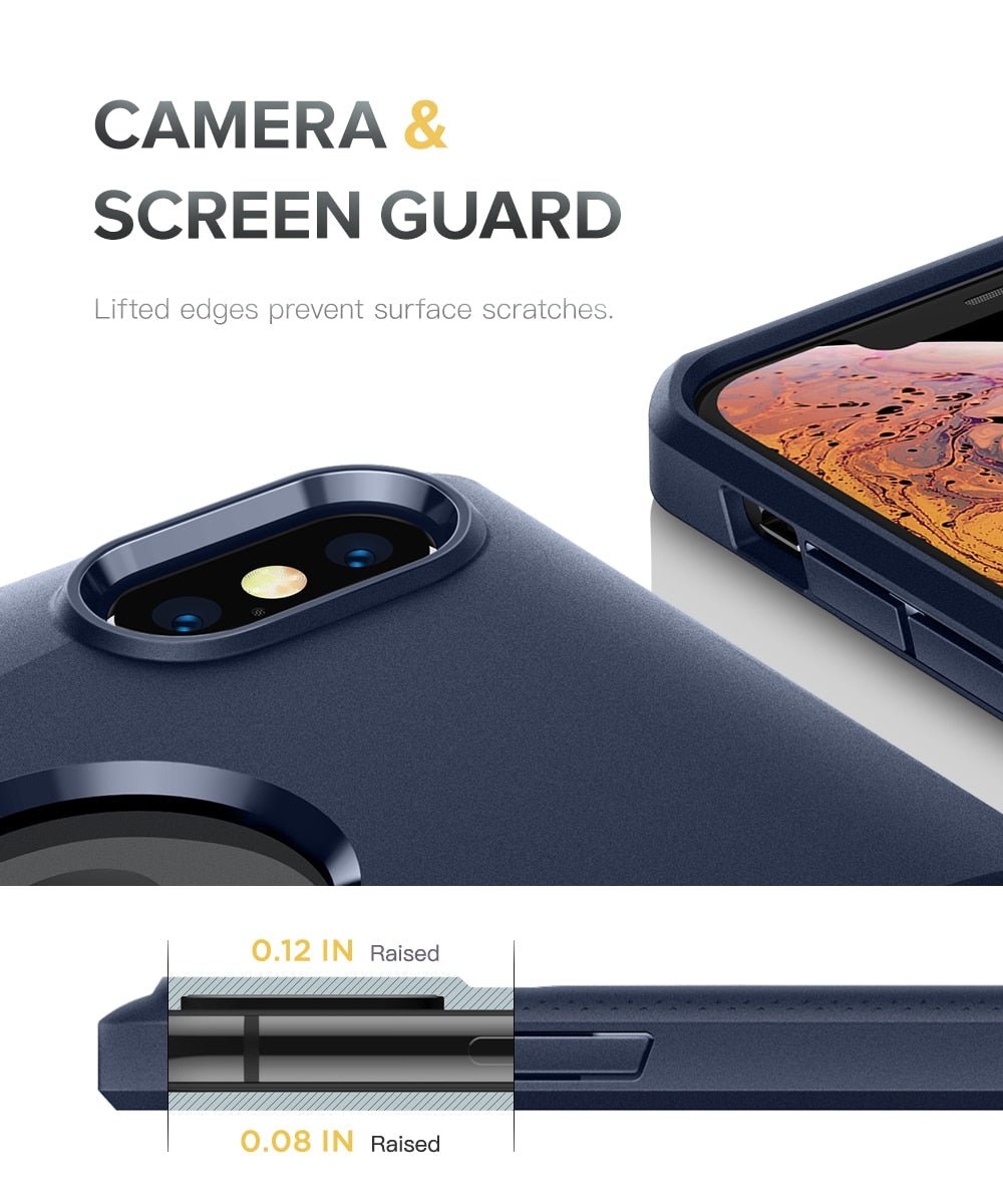 Case For iPhone Xs Max Case Anti-Slip Slim Shockproof Drop Protection Hybrid Matte Soft Phone Cover for iPhone Xs Max-2