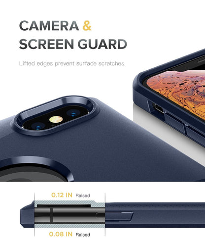 Case For iPhone Xs Max Case Anti-Slip Slim Shockproof Drop Protection Hybrid Matte Soft Phone Cover for iPhone Xs Max-2