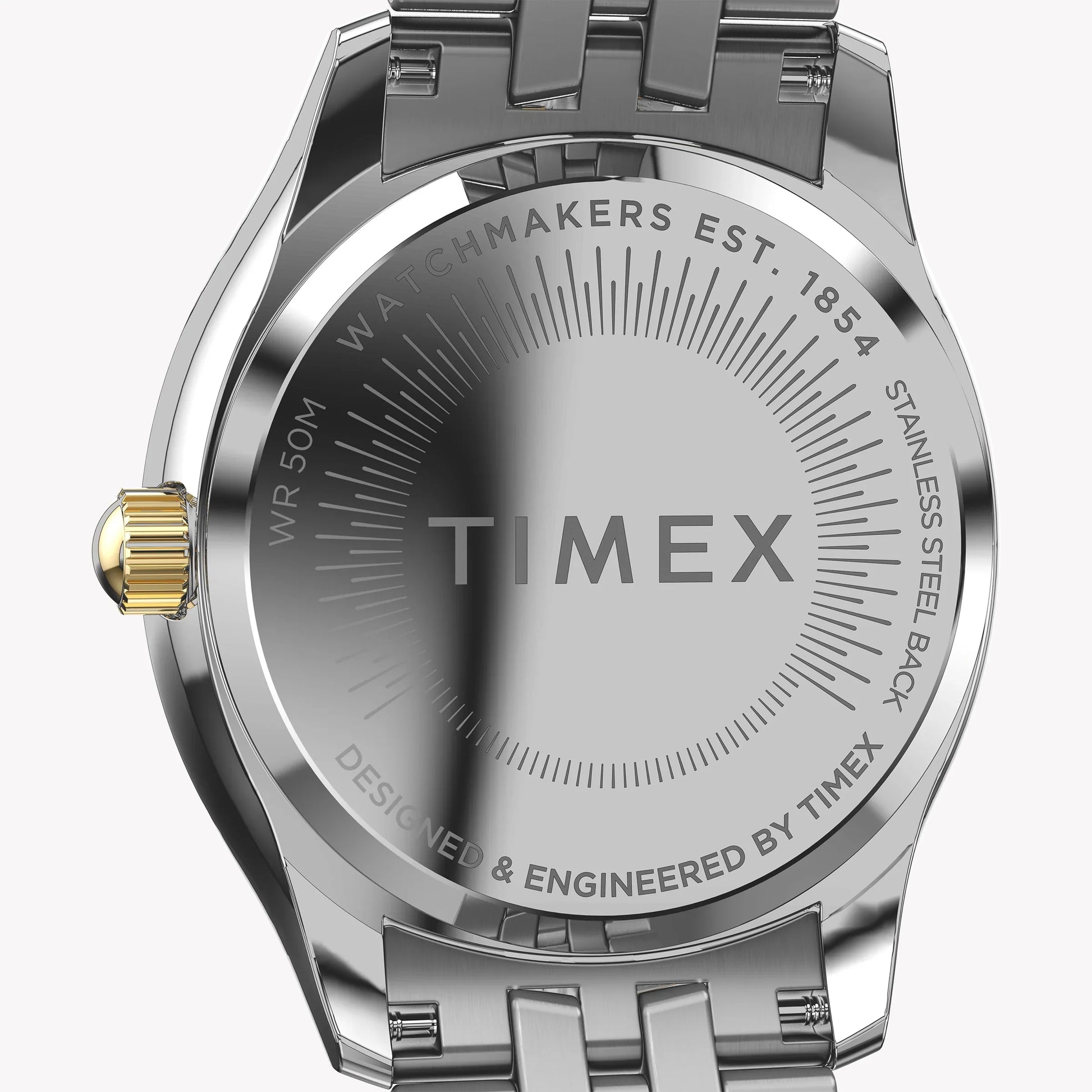 Timex Women's Two-Tone Watch, Silver Dial | Tw2w17900-3