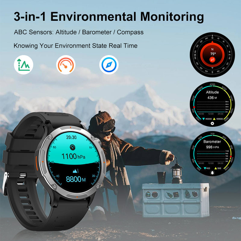 Smartwatch with GPS and AI - AI-Powered Health Coach, 24/7 Heart Rate & Sleep Tracking, 7-Day Battery-2