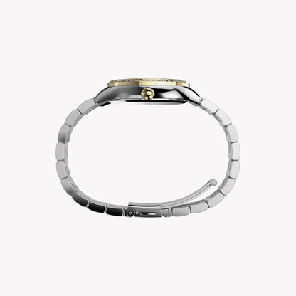 Timex Women's Two-Tone Watch, Silver Dial | Tw2w17900-4