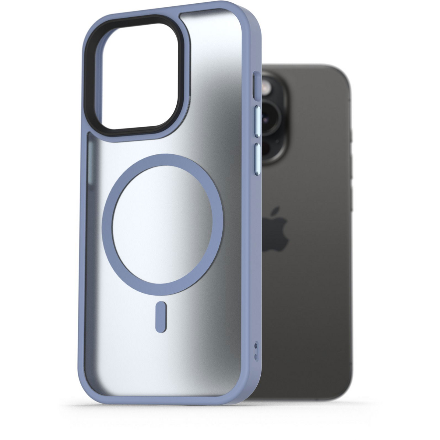 AlzaGuard Matte Case iPhone 15 Pro MagSafe világoskék tok (AGD-PCMM16SL)-0