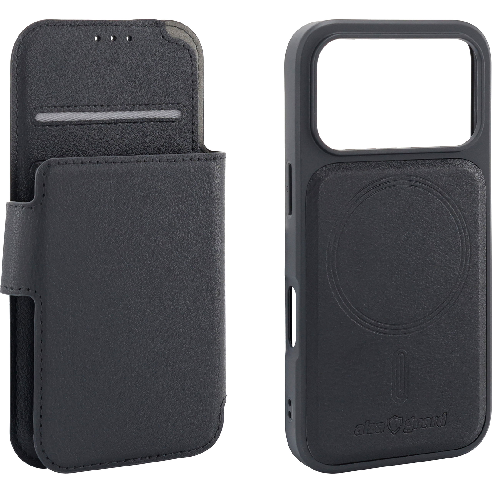 AlzaGuard MagWallet 2in1 Case Compatible with Magsafe iPhone 17 Pro fekete tok (AGD-MWFC478B)-0
