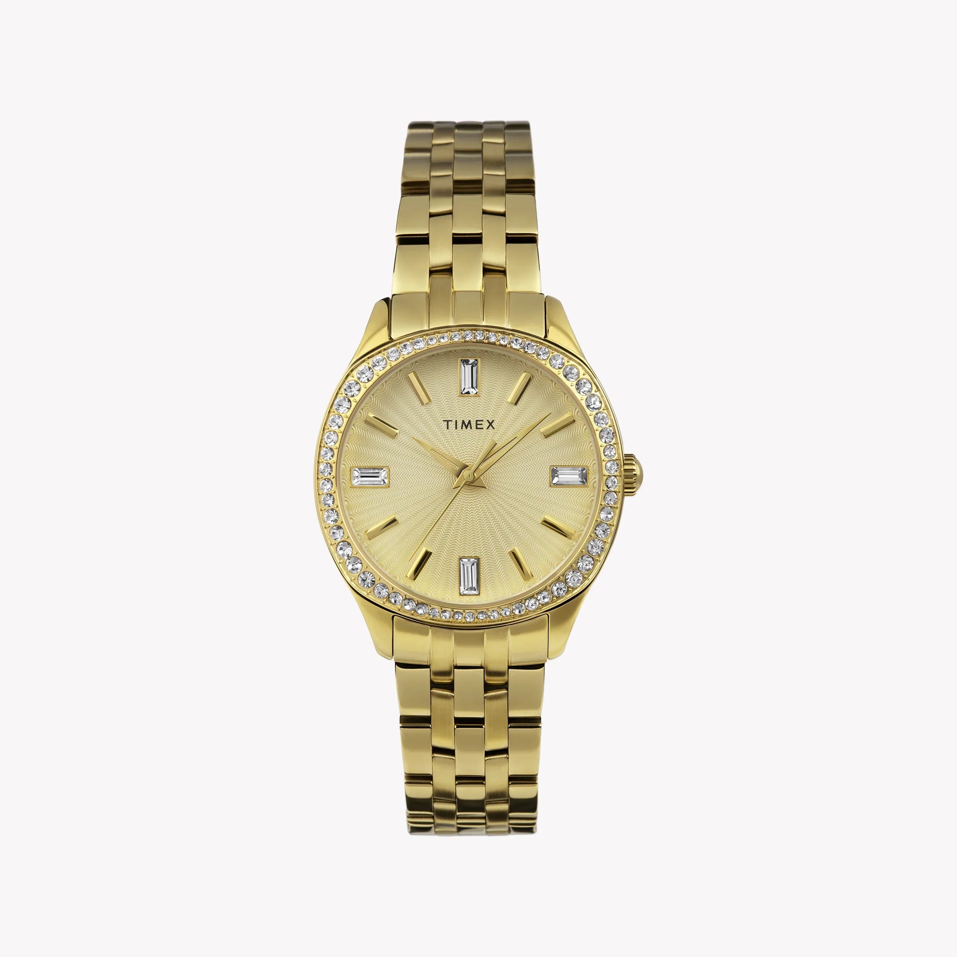 Timex Women's Gold-Tone Watch, Gold Dial | Tw2w17600-0