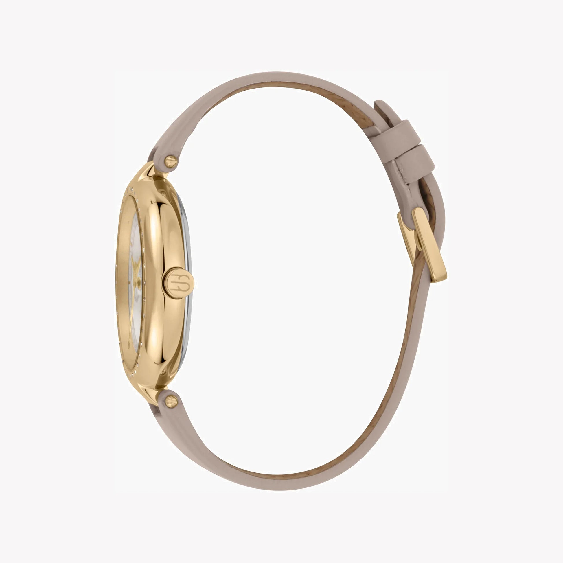 Esprit Women's Beige Leather Watch, Silver Dial | Es1l123m0015-1