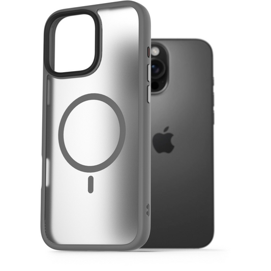 AlzaGuard Matte Case iPhone 16 Pro Max Magsafe szürke tok (AGD-PCMM60E)-0