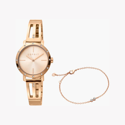 Esprit Women's Rose Gold Watch, Stainless Steel | Es1l195m0035-0
