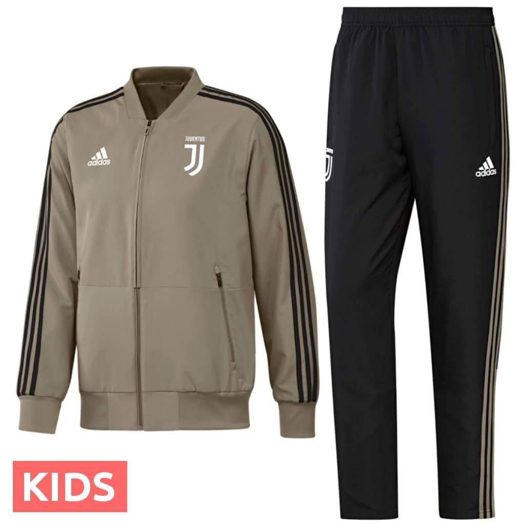 Kids - Juventus Presentation Soccer Tracksuit 2018/19 - Adidas-0