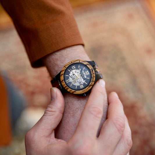 Watch Notterdam Automatic Zebrawood - Eco-Friendly Wooden Watch-1