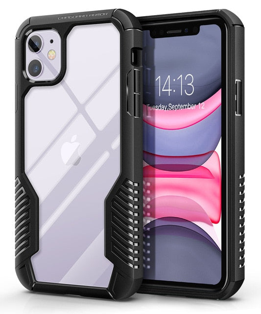 TPU Case For iPhone 11 Case Rugged Cell Phone Cases Heavy Duty Shockproof Drop Protection Cover For iPhone 11 6.1 Inch-1
