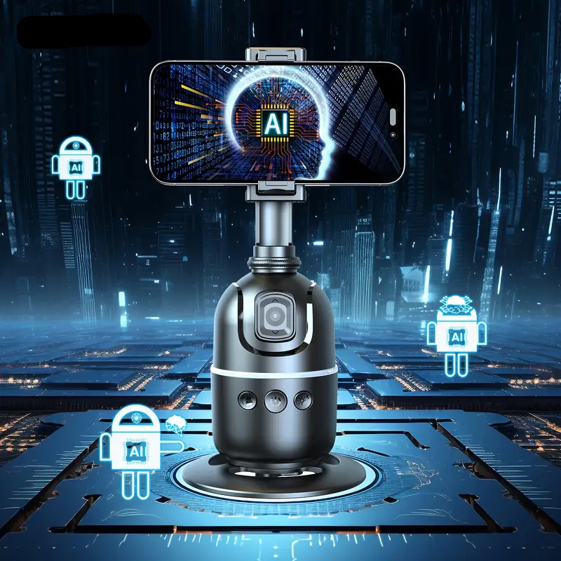 NNETM Smart AI Selfie Stick with 360° Rotating Phone Holder-2